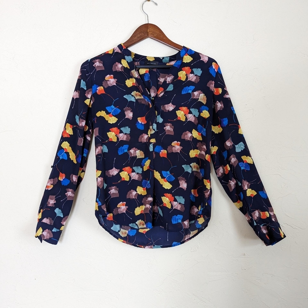 Gingko print blouse by The Limited